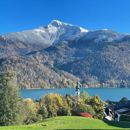 סנט גילגן Ferienwohnung Schossleitner - Der Wohlfuehl-Ansitz Am Wolfgangsee Mit Weitblick מראה חיצוני תמונה